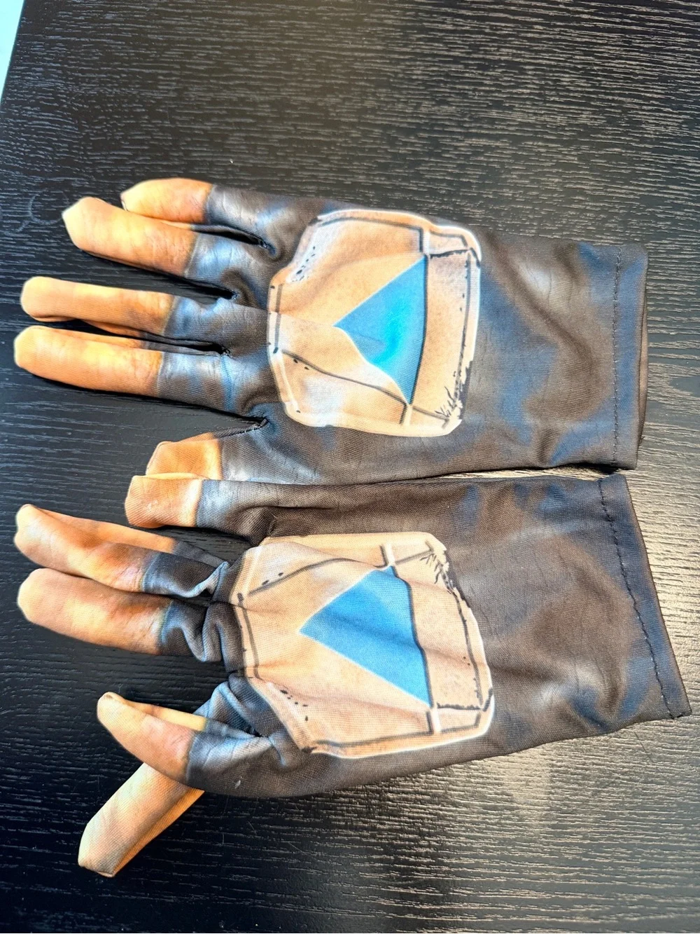 Star Wars Mandalorian Costume with Orange and White Toy Gaffi Pike